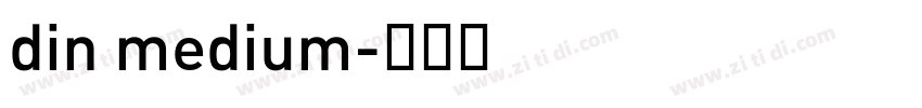 din medium字体转换